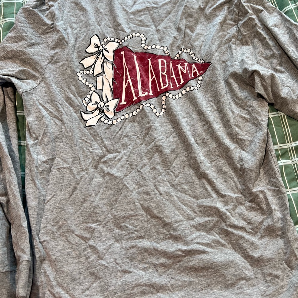 Gray Long Sleeve Alabama Tee